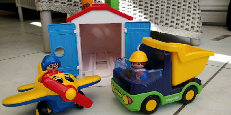 playmobil 123 truck with garage
